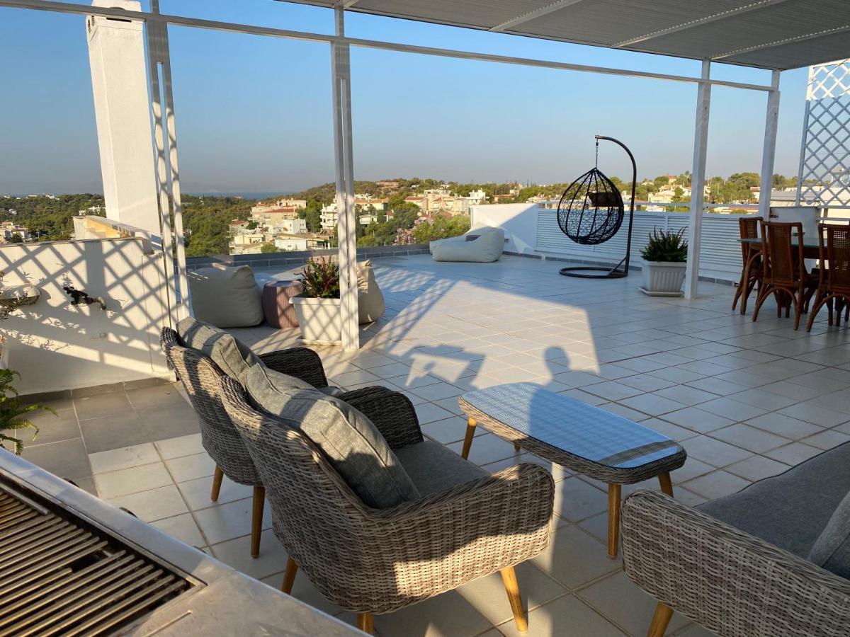 Villasonboard Vouliagmeni Penthouse Veranda Sea-View & Beach เอเธนส์ ภายนอก รูปภาพ